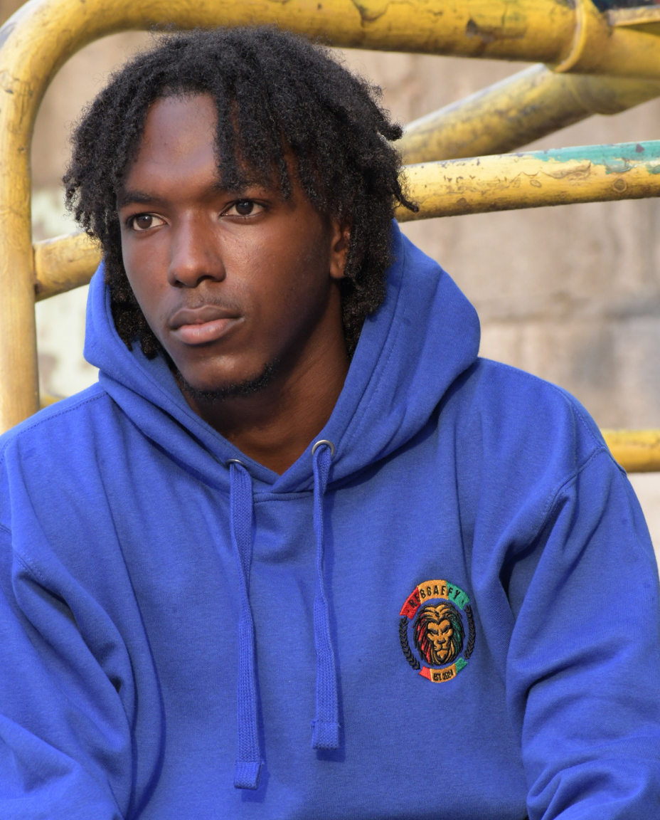 Reggaefy Lion Embroidered Hoodie