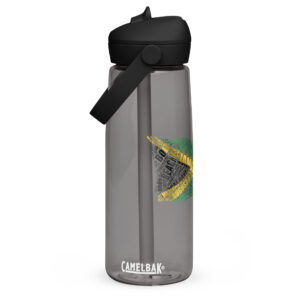 Jamaica Map Flip Straw Water Bottle