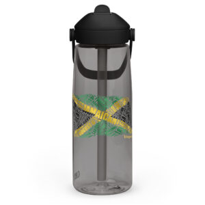 Jamaica Map Flip Straw Water Bottle