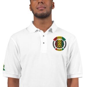 Reggaefy White Logo Polo