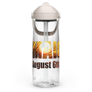 August 6th Flip Straw Water Bottle