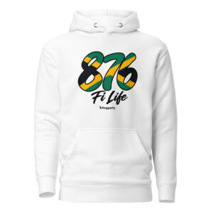 876 Fi Life White Hoodie